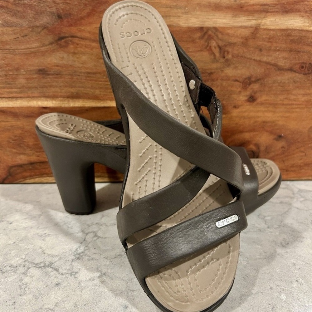 CROCS Cyprus IV Women's Espresso Heeled Sandals